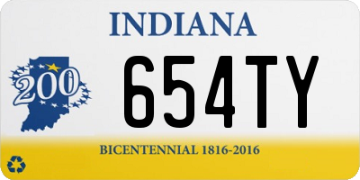 IN license plate 654TY