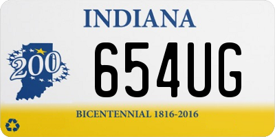 IN license plate 654UG