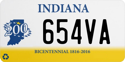 IN license plate 654VA