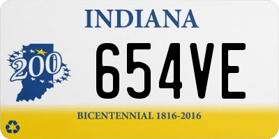 IN license plate 654VE