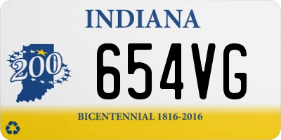 IN license plate 654VG