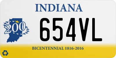 IN license plate 654VL