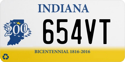 IN license plate 654VT
