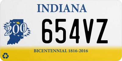 IN license plate 654VZ