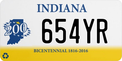 IN license plate 654YR