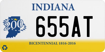 IN license plate 655AT