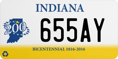 IN license plate 655AY