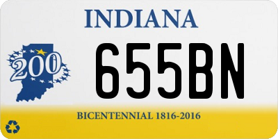 IN license plate 655BN