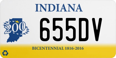 IN license plate 655DV
