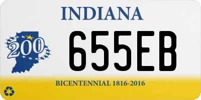 IN license plate 655EB