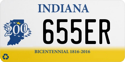 IN license plate 655ER