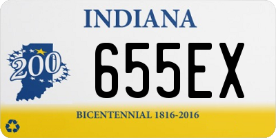 IN license plate 655EX