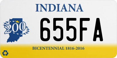 IN license plate 655FA