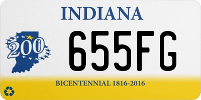 IN license plate 655FG