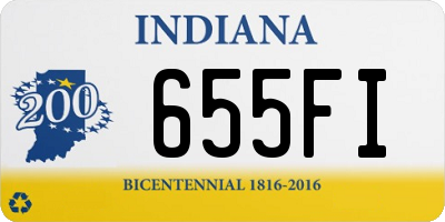 IN license plate 655FI