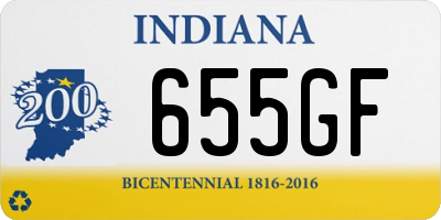 IN license plate 655GF