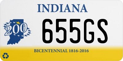 IN license plate 655GS