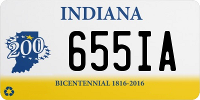 IN license plate 655IA