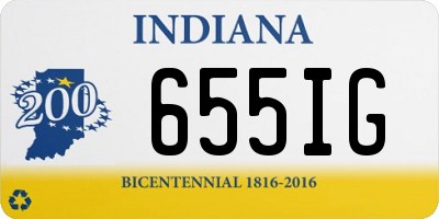 IN license plate 655IG