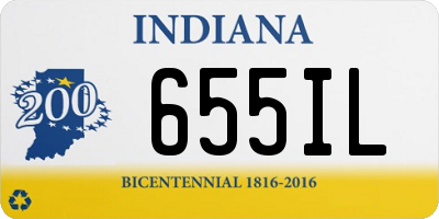 IN license plate 655IL