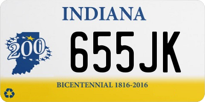 IN license plate 655JK
