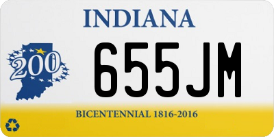 IN license plate 655JM