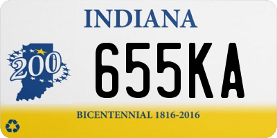 IN license plate 655KA