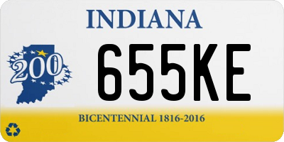 IN license plate 655KE