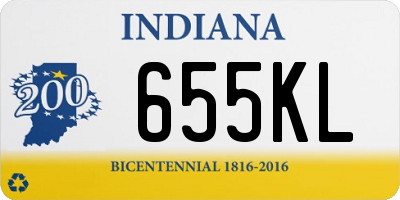 IN license plate 655KL