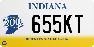 IN license plate 655KT