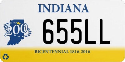 IN license plate 655LL