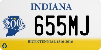 IN license plate 655MJ