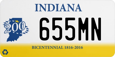IN license plate 655MN