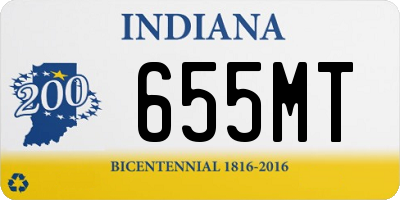 IN license plate 655MT