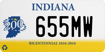 IN license plate 655MW