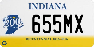 IN license plate 655MX