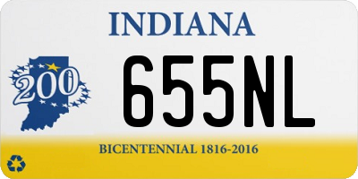 IN license plate 655NL