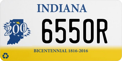 IN license plate 655OR
