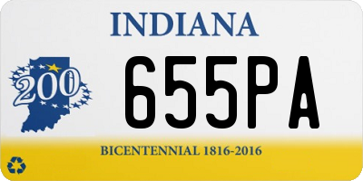 IN license plate 655PA