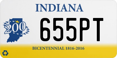 IN license plate 655PT