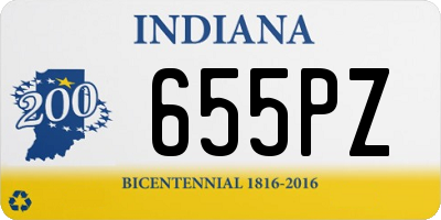 IN license plate 655PZ