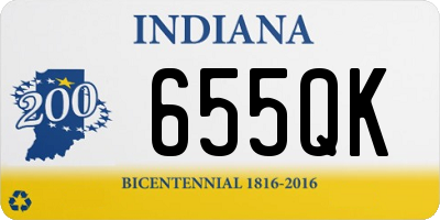 IN license plate 655QK