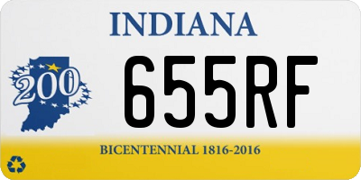 IN license plate 655RF