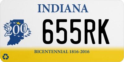 IN license plate 655RK