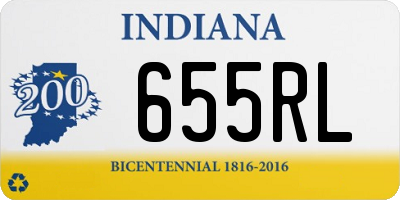 IN license plate 655RL