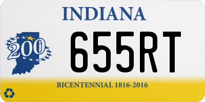 IN license plate 655RT