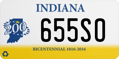 IN license plate 655SO