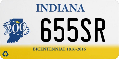 IN license plate 655SR