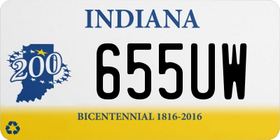 IN license plate 655UW