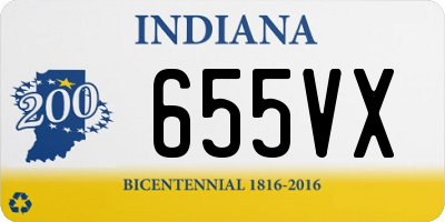 IN license plate 655VX